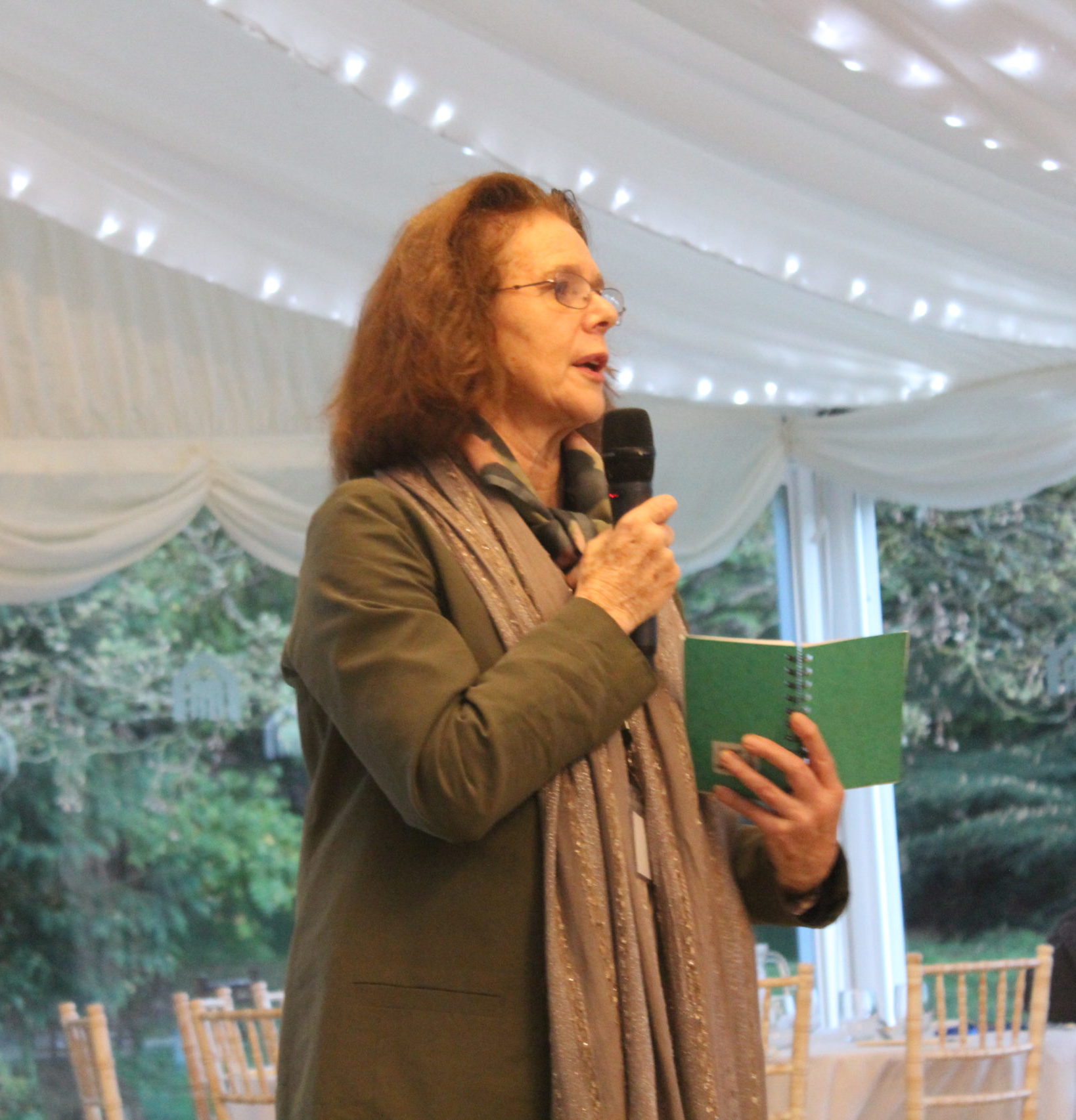 Margaret Cosens, IofC UK Chair of Trustees, opening the weekend with an inspiring speech, centred on the importance of the weekend to Remember, Refresh and Reignite IofC UK's Fellowship. 