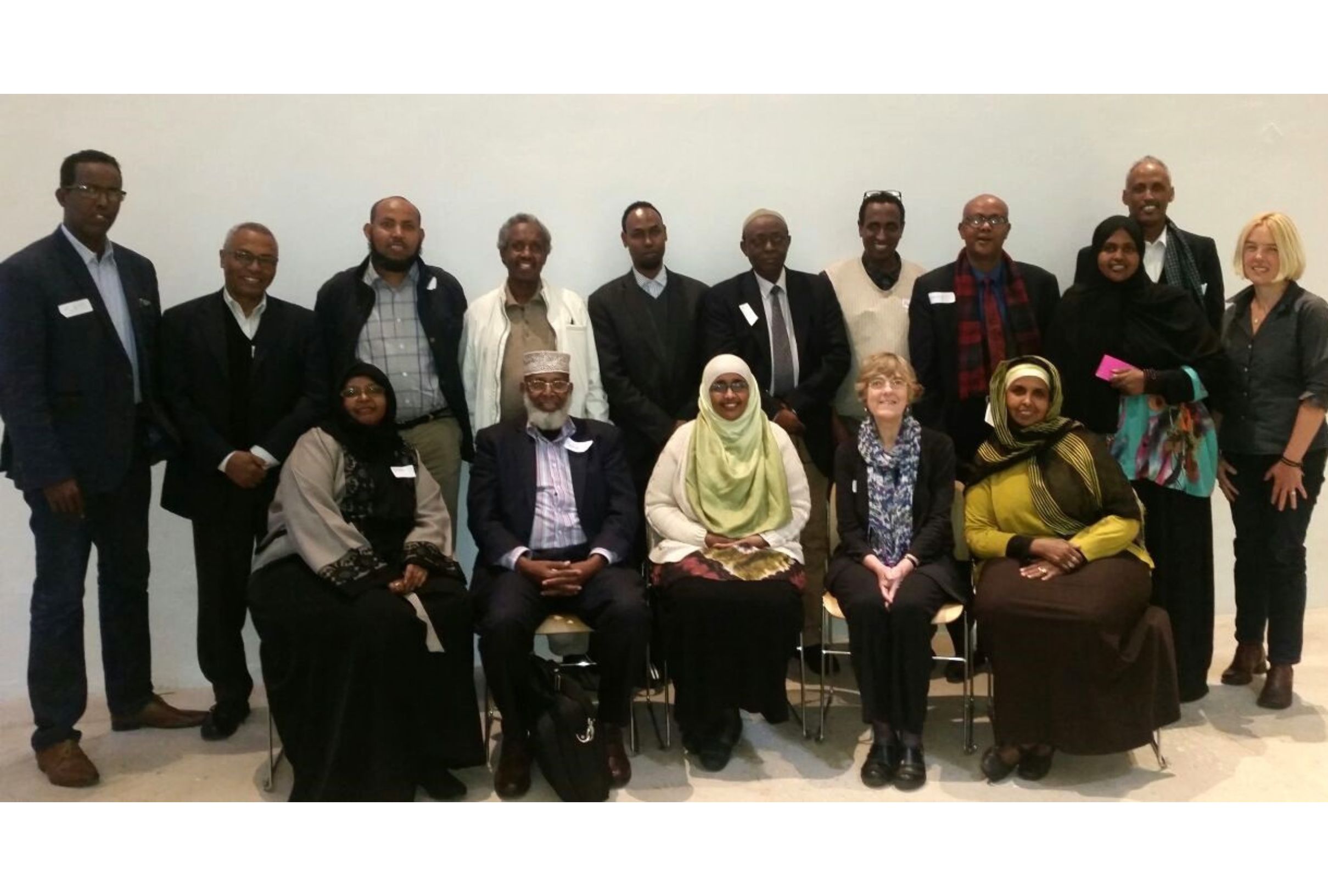 Berhane (backrow 2nd from left) with Somali alumni of an IofC Dialogue Facilitation course (2013).