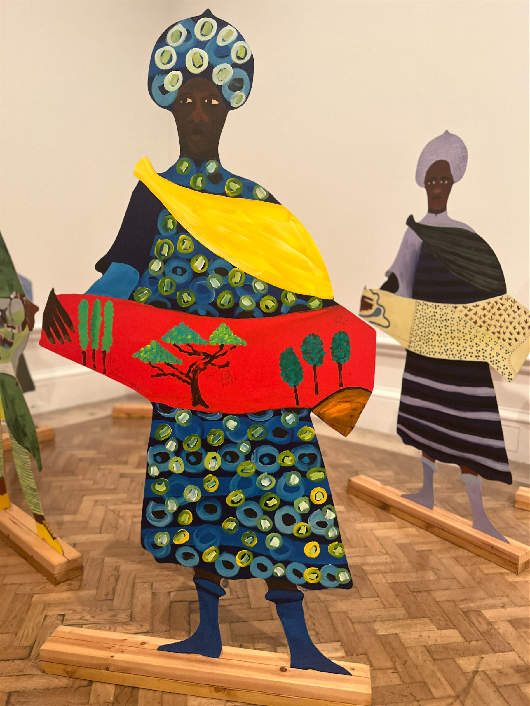 'Naming the Money', life size cutouts by Lubaina Himid
