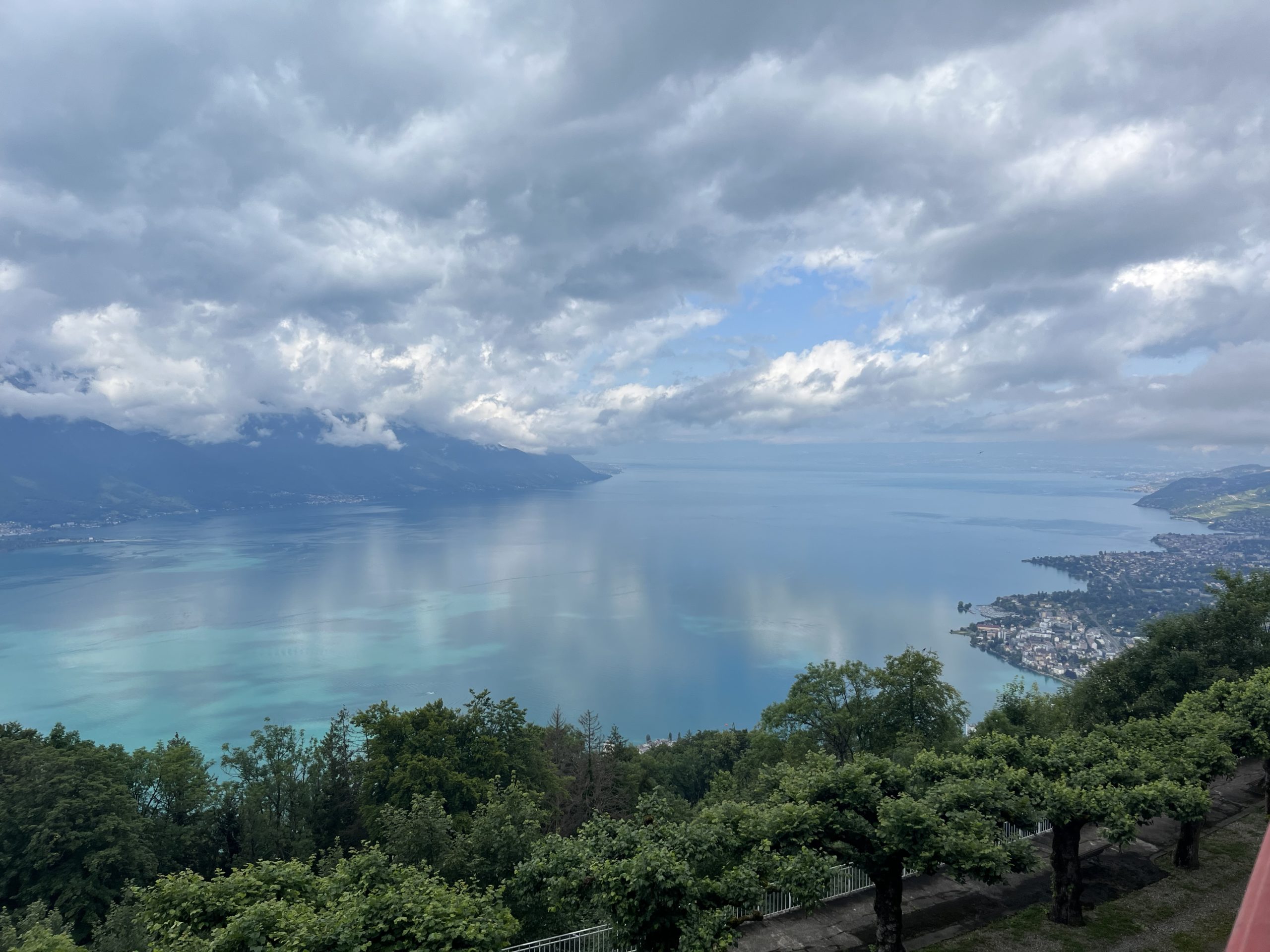 A view from Caux of Lake Geneva